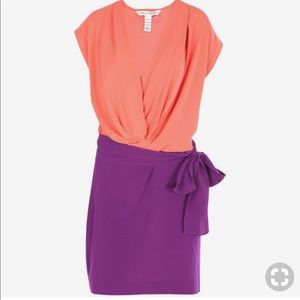 Diane Von Furstenberg color block dress